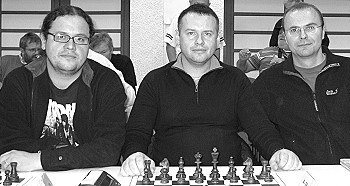 Mykola Sulim, Oleksandr Sakhatskyi und Oleksandr Kalinin