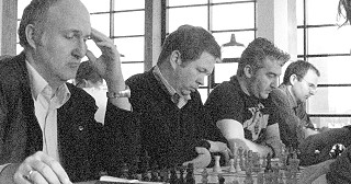 MSC 1836 I (v.l.): FM Peter Bachmayr, Jan-Erik Schrader, Reza Azimi, Oleksandr Kalinin