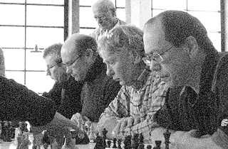 MSC 1836 II (v.r.): Michael Kwan, Reinhold Gartenfeld, Arne Jacobsen, Bernd Grams