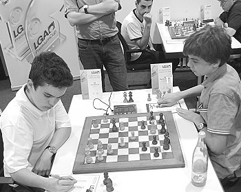 GM Illya Nyzhnyk gegen FM Dennis Wagner