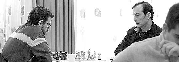 Foto: Partie IM Kamran Shirazi - FM Ludwig Deglmann